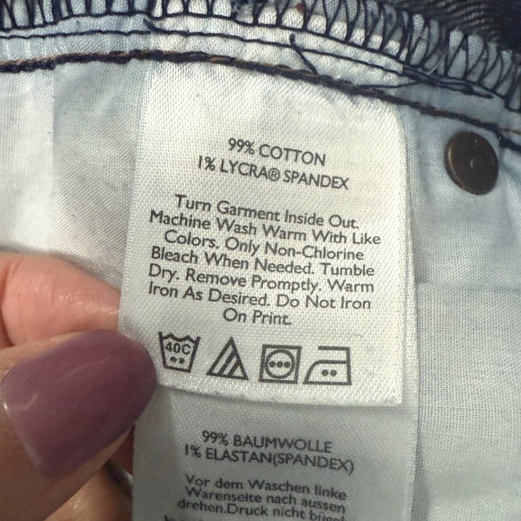 Eddie Bauer Women's Curvy Fit Slim Straight Dark Wash Jeans Size 6‎ - Picture 12 of 14